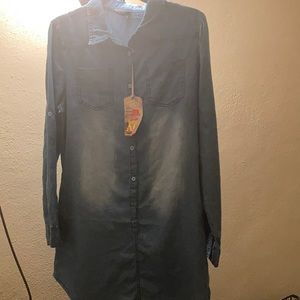 Long sleeved Blue shirt